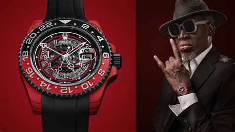 Dennis Rodman's Custom Rolex Is A Red Rocket For .